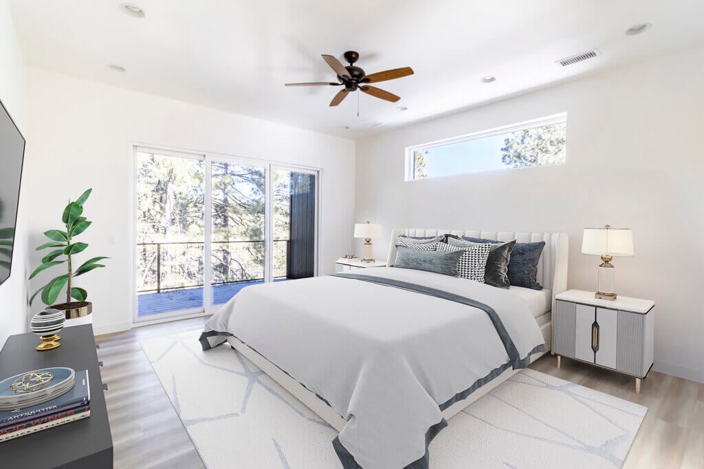 virtual staging bedroom example 