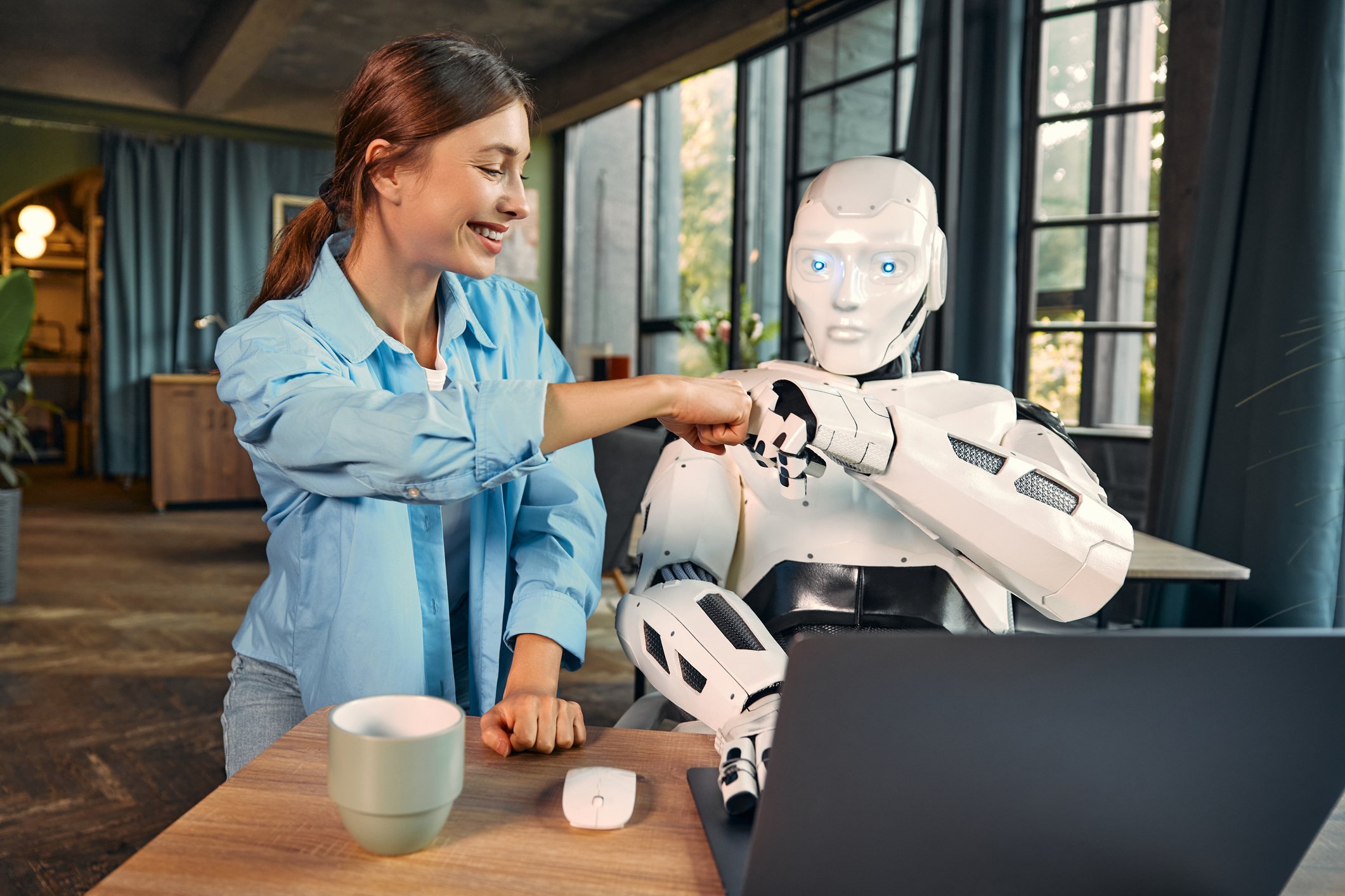 Robot and human working together