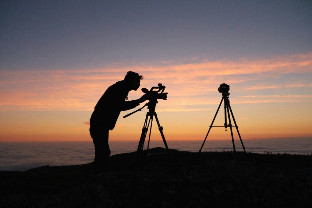 photographer with tripod