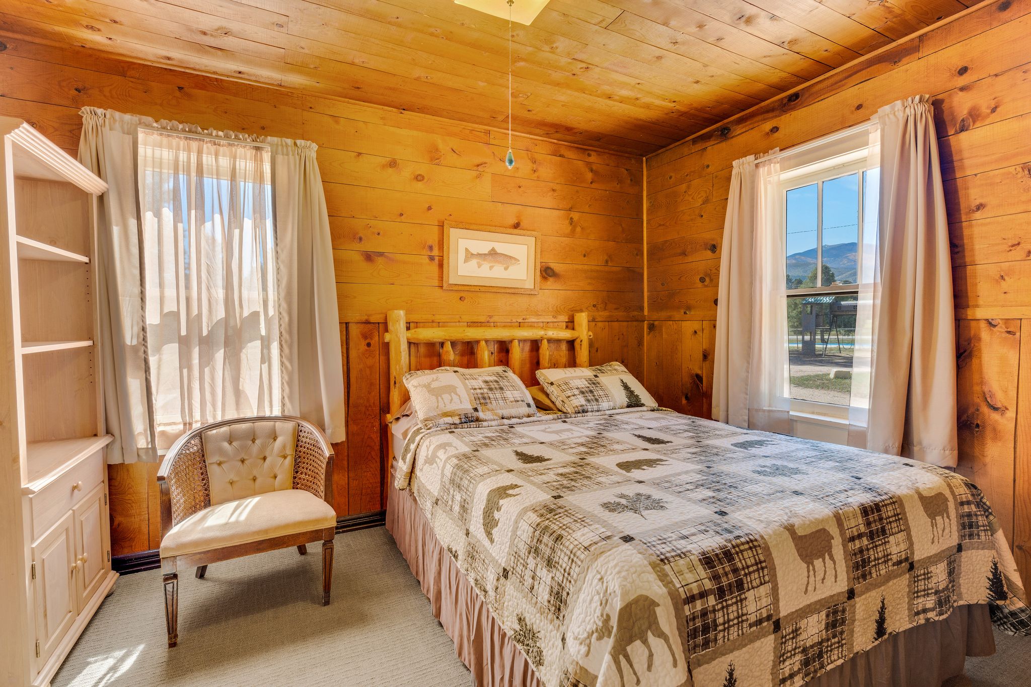 cabin bedroom in campground