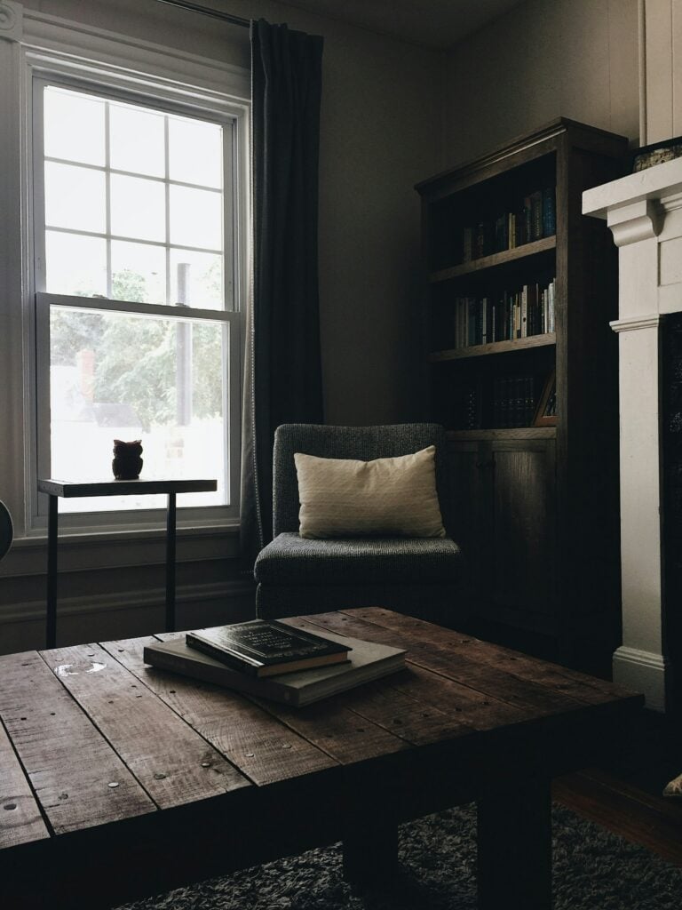 dark living room