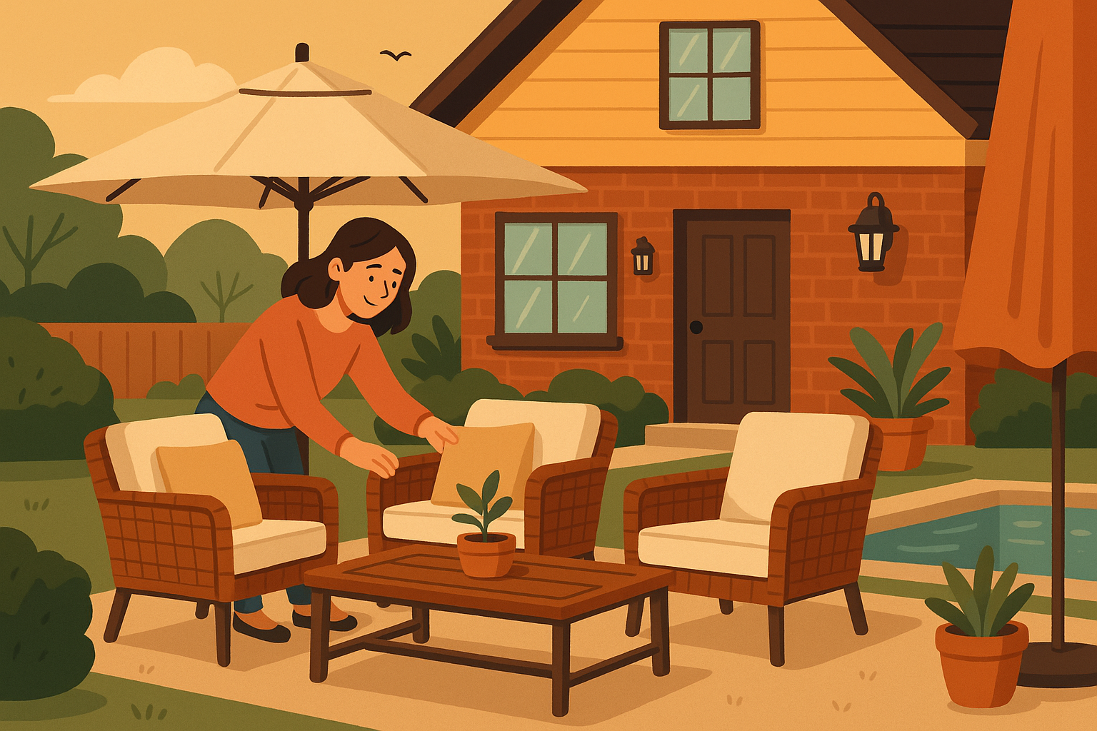 Staging and Outdoor Features Once the exterior is spotless and decluttered, it’s time to stage outdoor spaces in a way that sparks buyers’ imaginations. These areas should highlight the lifestyle your property offers, making them feel like an extension of the home.