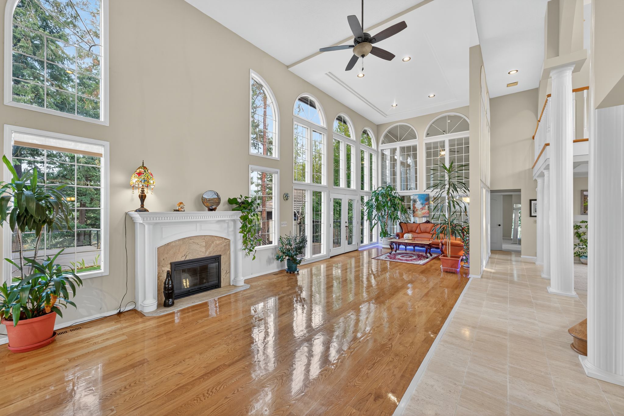 real estate photo living room Spokane, WA