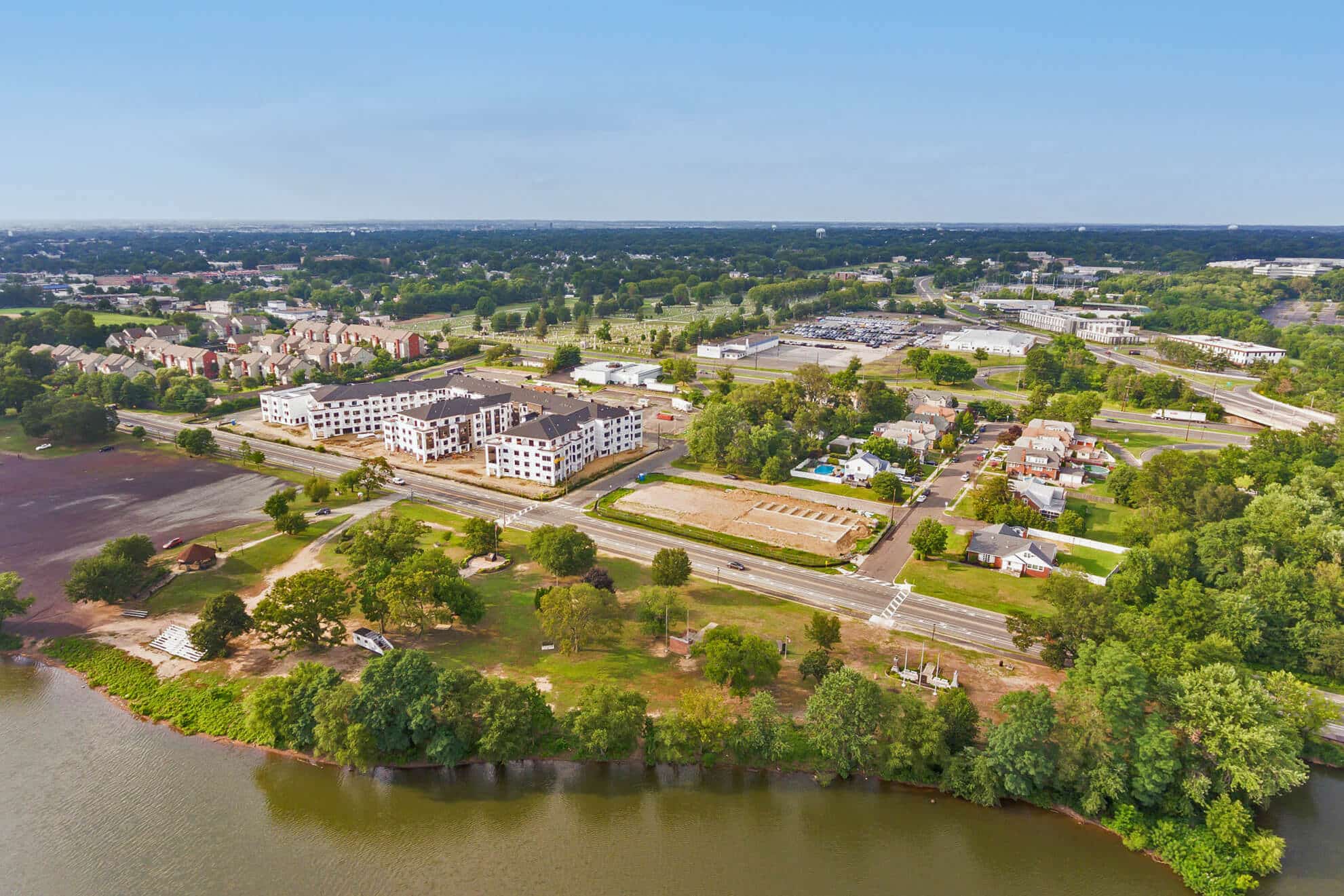 aerial photography neighborhood Cherry Hill, NJ