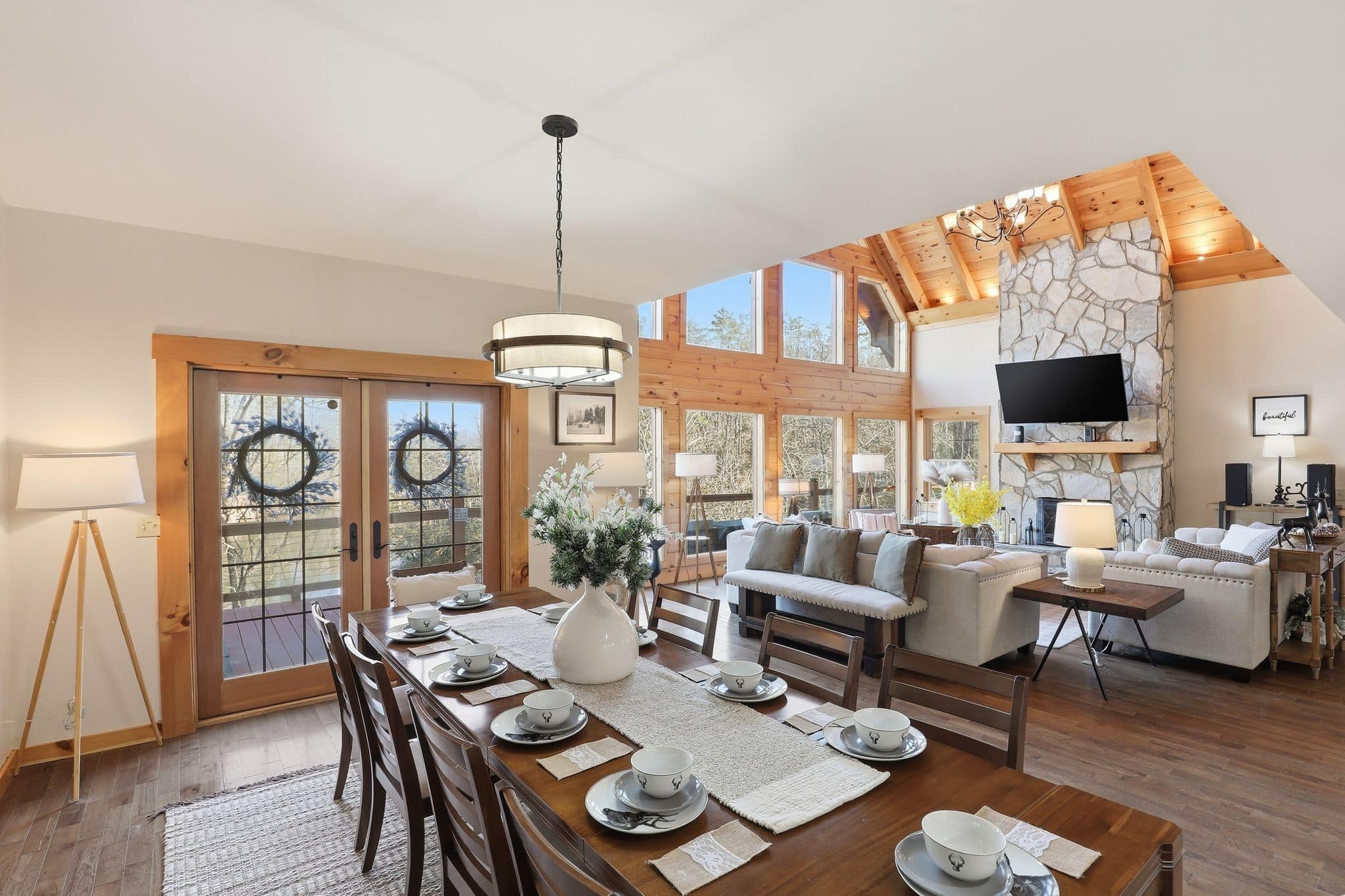 Kitchen living room real estate photography