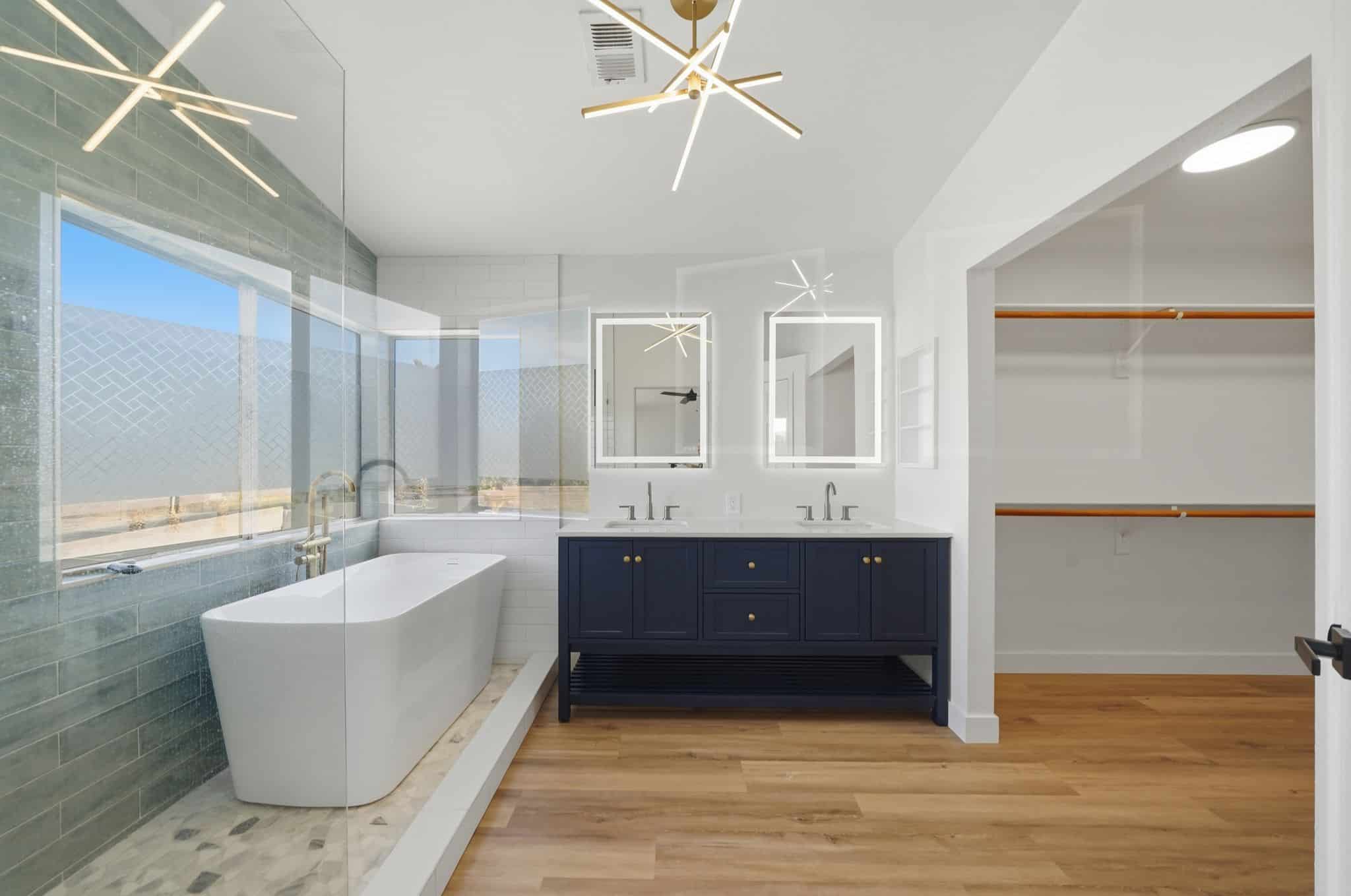 real estate photo of luxury bathroom