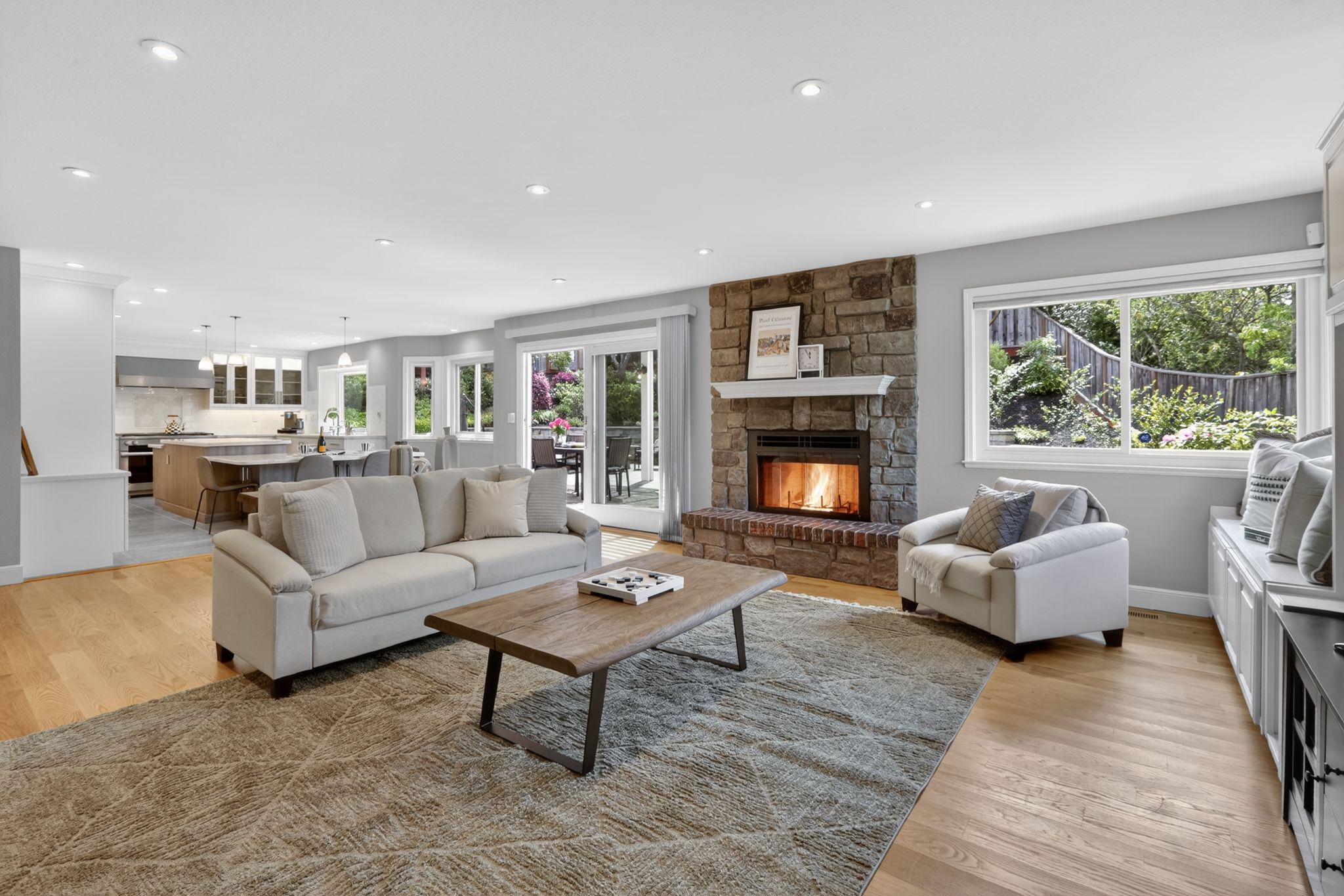 living room real estate photo HDR