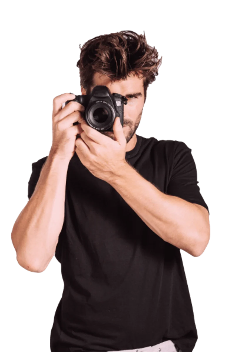 Photographer with DSLR