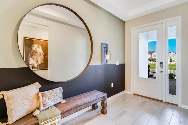 New home interior great room photography