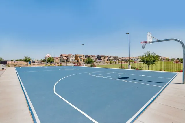 Community basketball court amenity photography