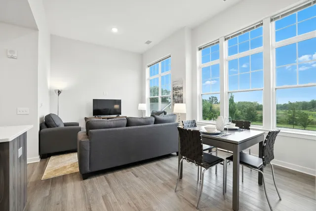 Apartment living room in Allentown, PA