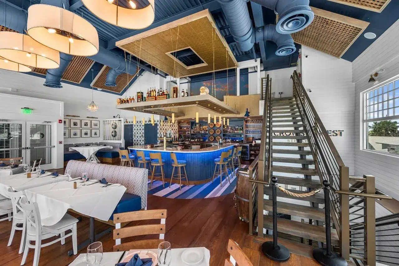 Crow's Nest Steakhouse dining room, Captiva FL