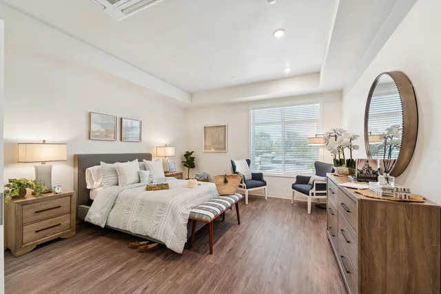Senior living bedroom in Rolling Hills Estates, CA