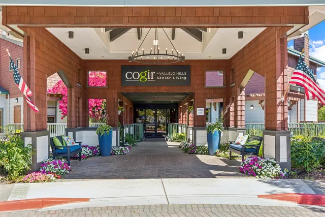 Senior living community exterior in Vallejo, CA