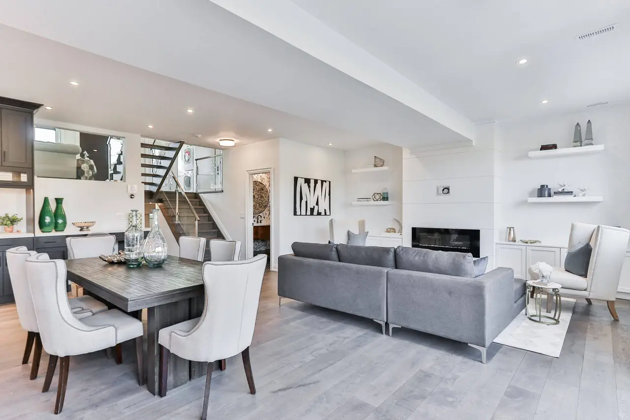 Modern living room interior for 3D virtual tour
