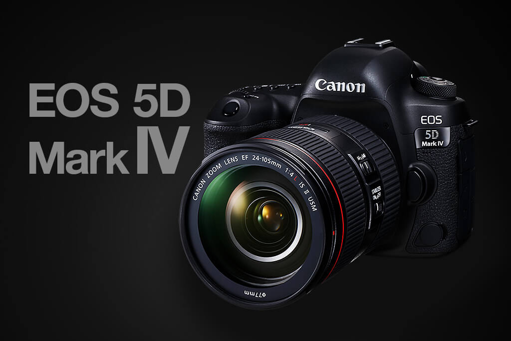 Photo of a Canon EOS 5D Mark IV camera.