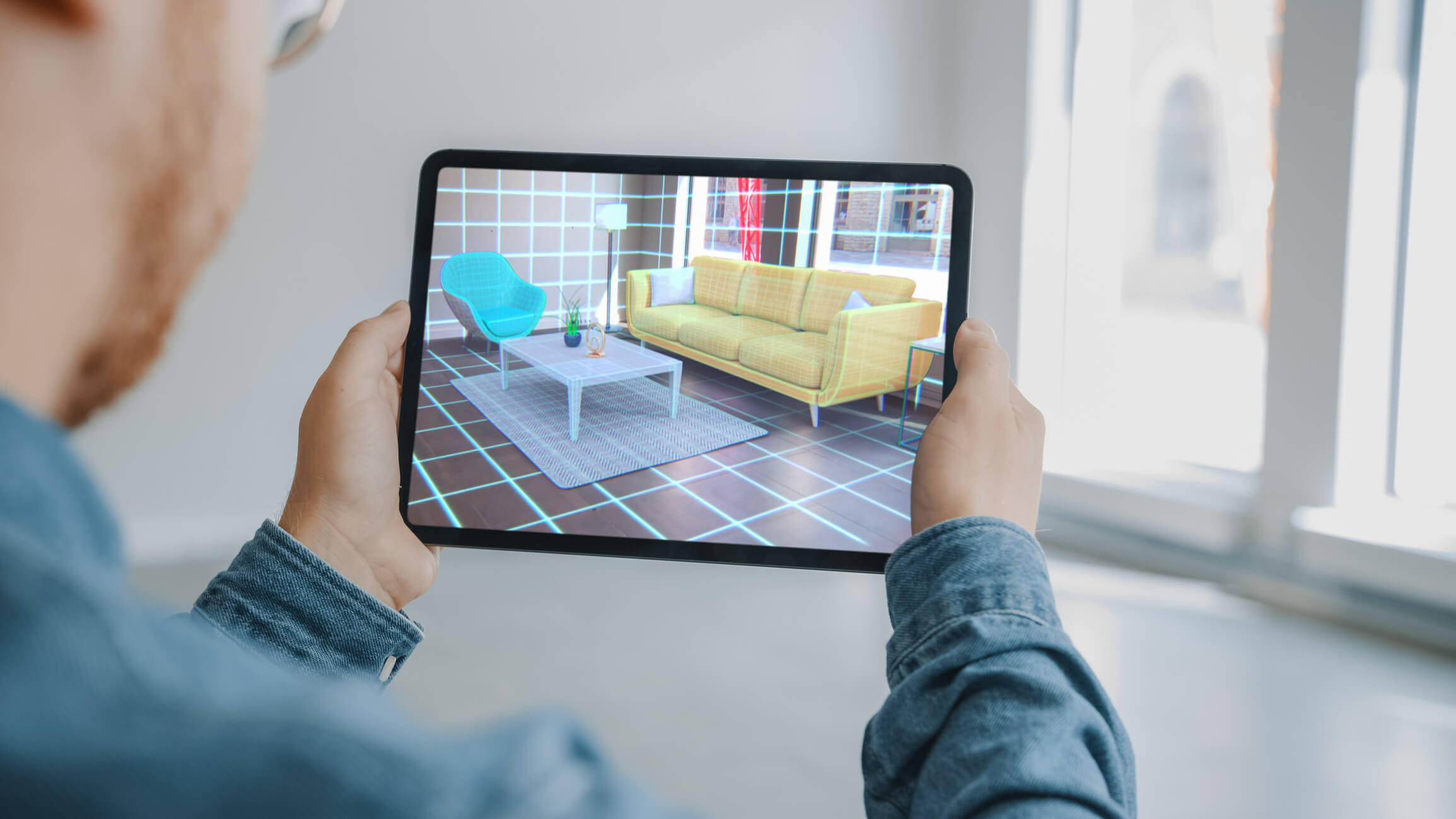 Apartment virtual staging with AR