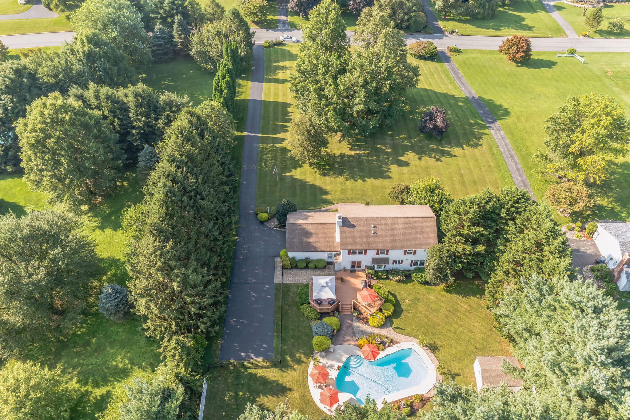 real estate drone photo in Coatesville, PA