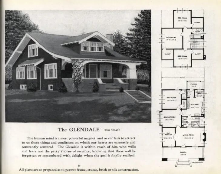 vintage black and white real estate ad 